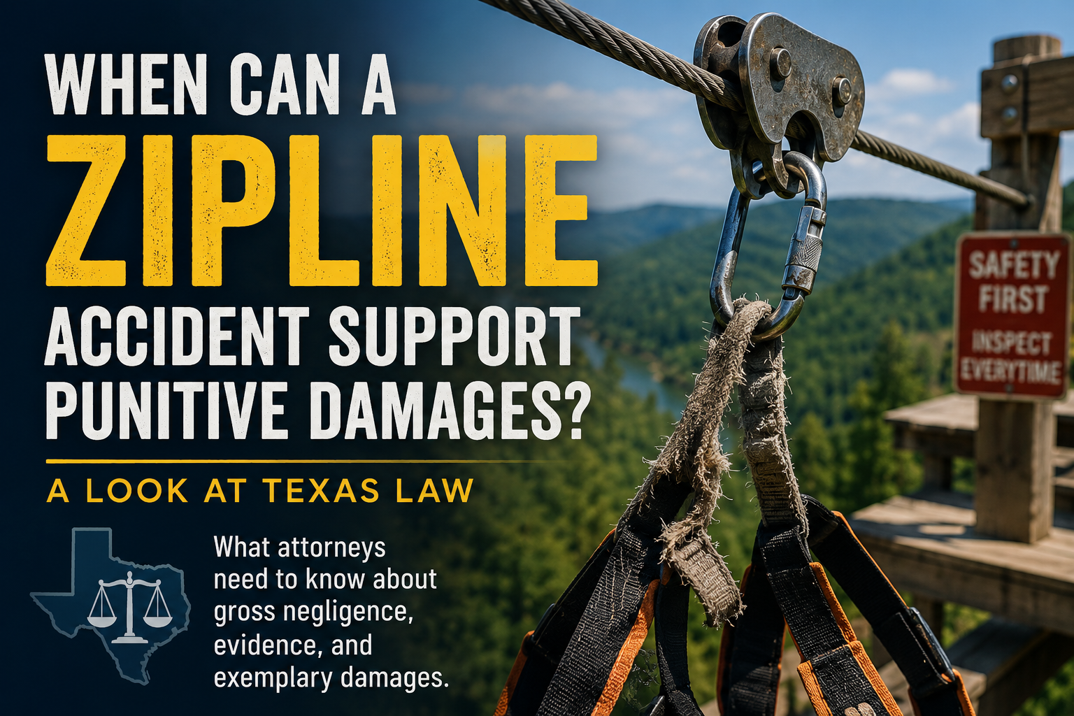 zipline safety and texas law