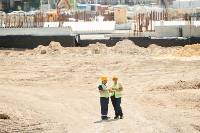 construction workers on site that could be civil engineering expert witnesses